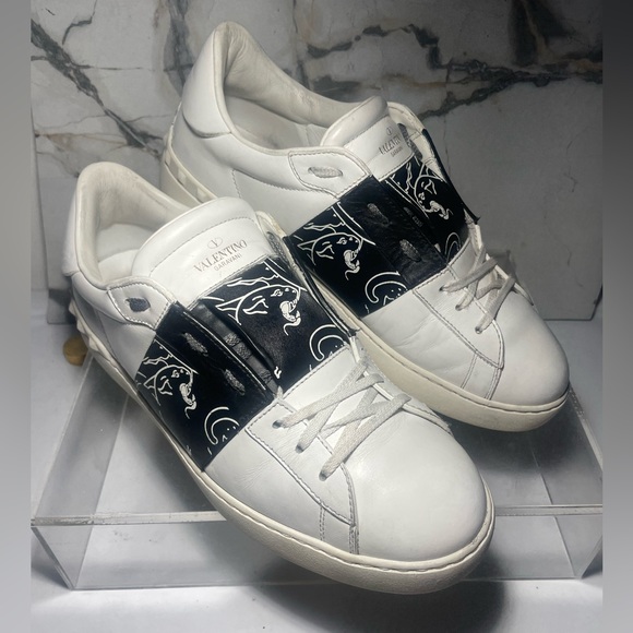 VALENTINO GARAVANI Mens rockstud low cut open laceless leather Snearkers - Picture 4 of 15